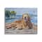 Stupell Industries Coastal Golden Retriever Relaxing Dock Canvas Wall Art